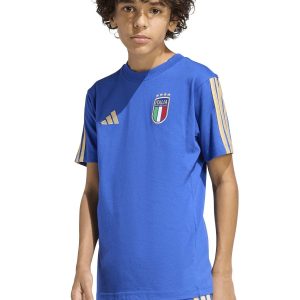 T-SHIRT CALCIO AZZURRA ADIDAS ITALIA 26 FIGC JUNIOR UNISEX