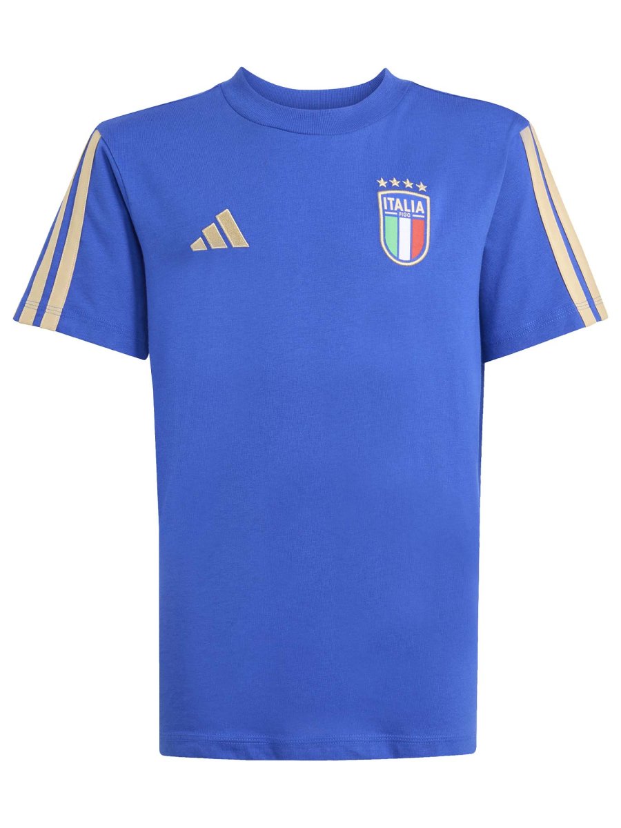 T-SHIRT CALCIO AZZURRA ADIDAS ITALIA 26 FIGC JUNIOR UNISEX - immagine 3