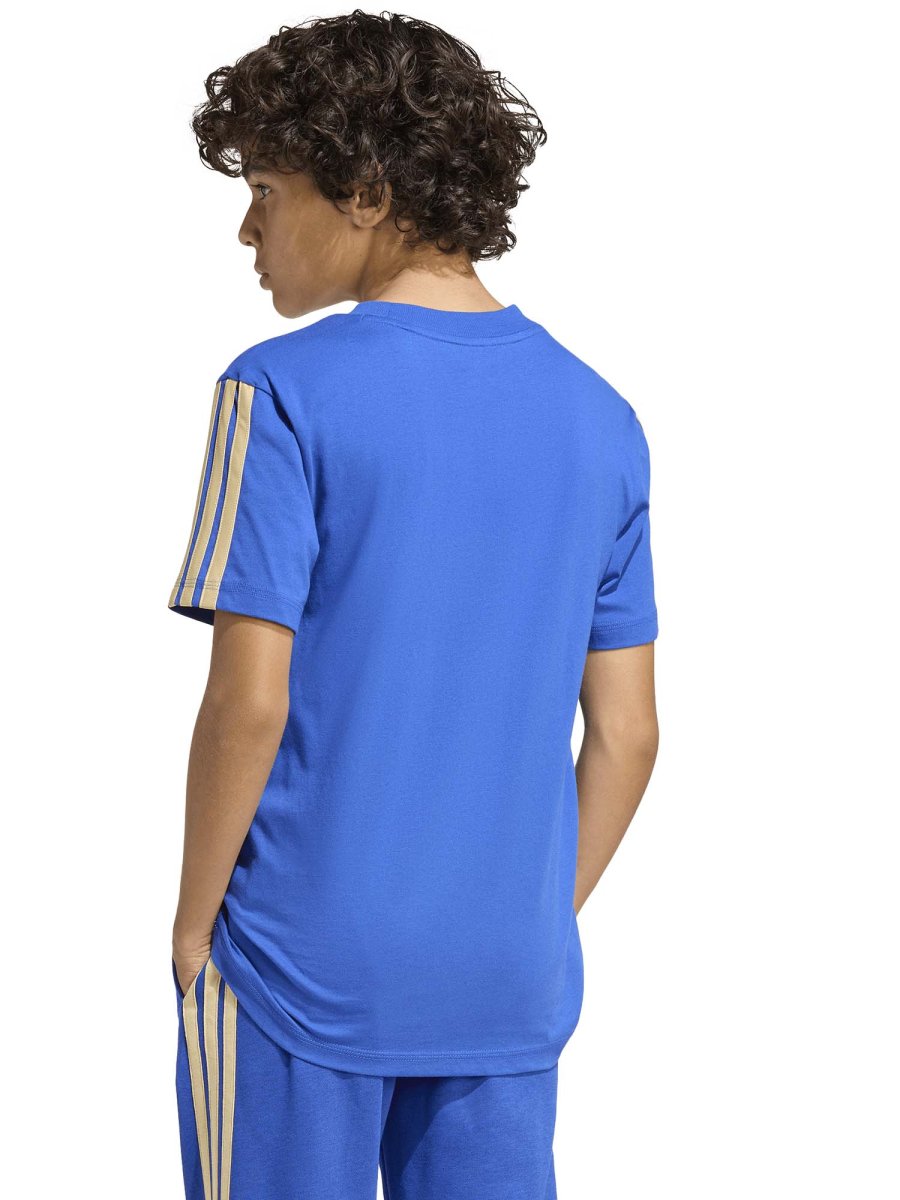 T-SHIRT CALCIO AZZURRA ADIDAS ITALIA 26 FIGC JUNIOR UNISEX - immagine 4