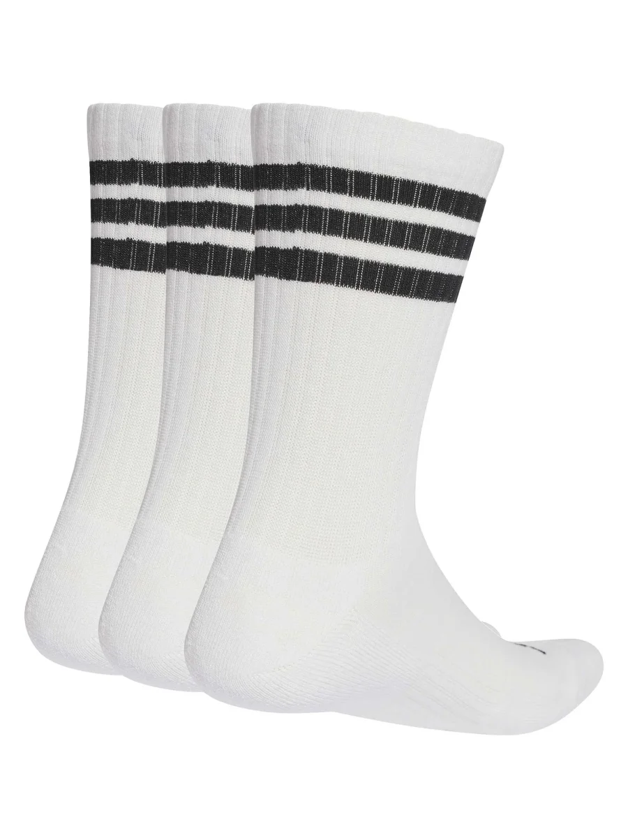 CALZE SET 3 PAIA BIANCO ADIDAS CUSHIONED 3STRIPES UNISEX - immagine 4