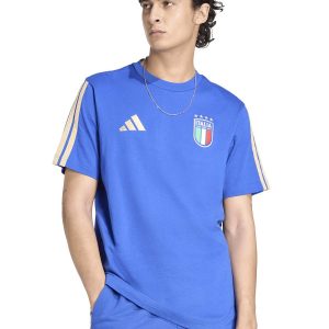 T-SHIRT CALCIO AZZURRA ADIDAS DNA ITALIA DA UOMO
