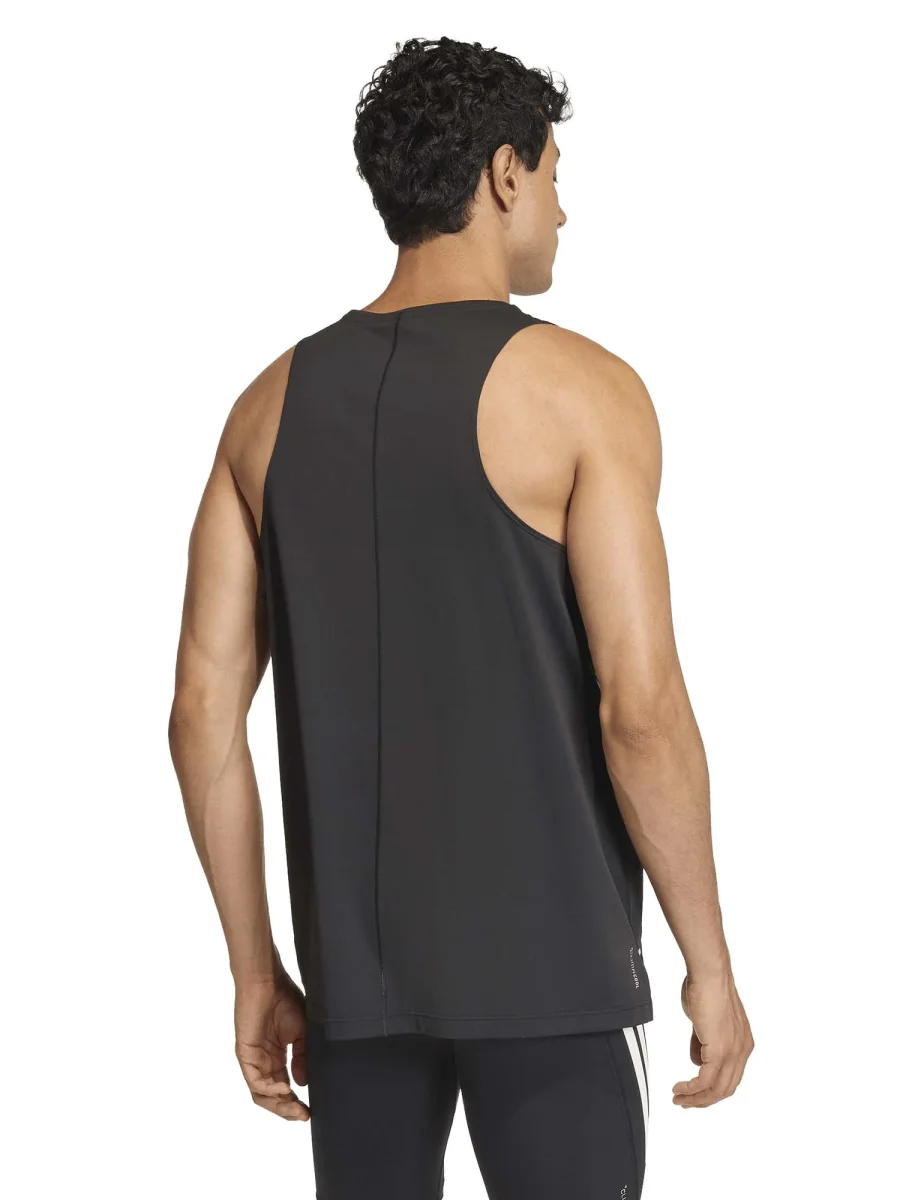 CANOTTIERA RUNNING NERA ADIDAS CLIMACOOL DA UOMO - immagine 4