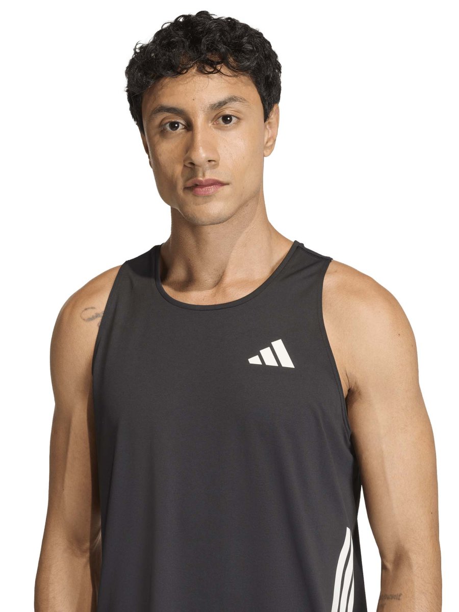 CANOTTIERA RUNNING NERA ADIDAS CLIMACOOL DA UOMO - immagine 5