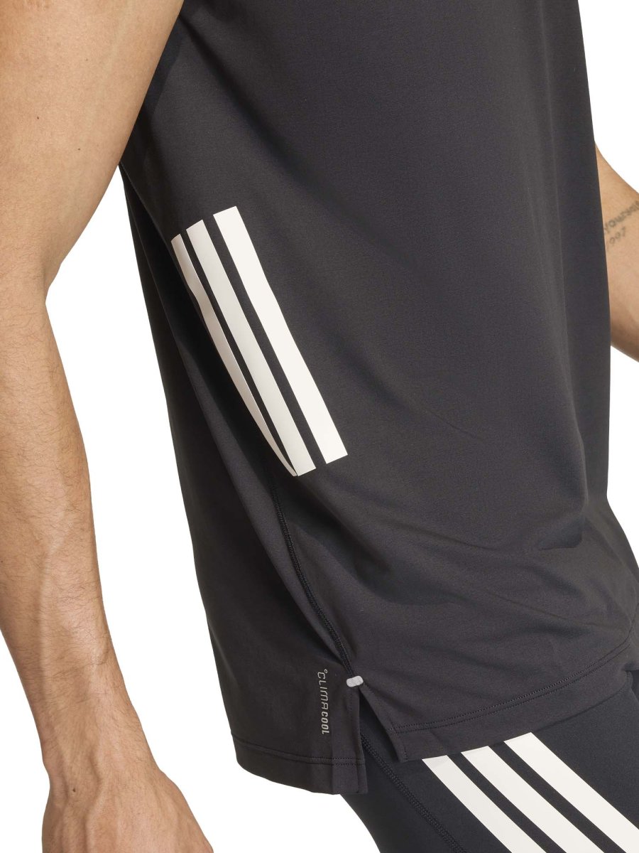CANOTTIERA RUNNING NERA ADIDAS CLIMACOOL DA UOMO - immagine 6