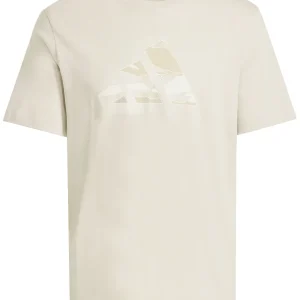 T-SHIRT BEIGE ADIDAS CON LOGO CAMOUFLAGE DA UOMO