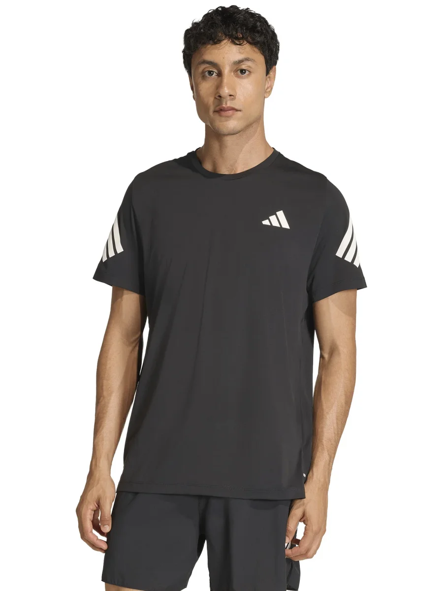 T-SHIRT RUNNING NERA ADIDAS DA UOMO