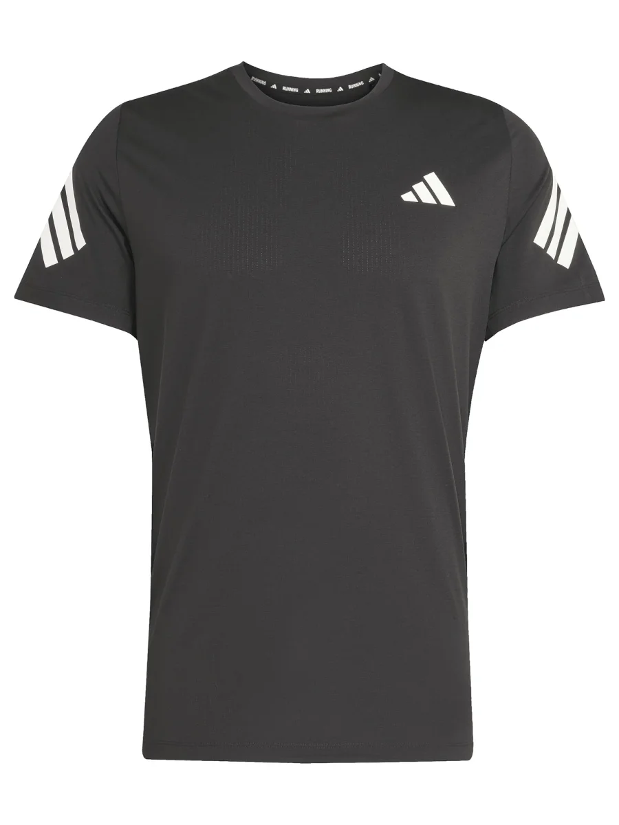 T-SHIRT RUNNING NERA ADIDAS DA UOMO - immagine 3