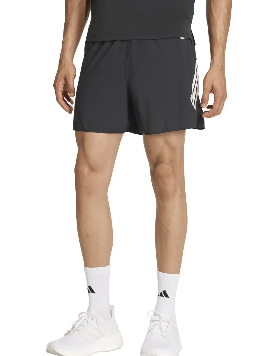 SHORT RUNNING NERO ADIDAS DA UOMO - immagine 2