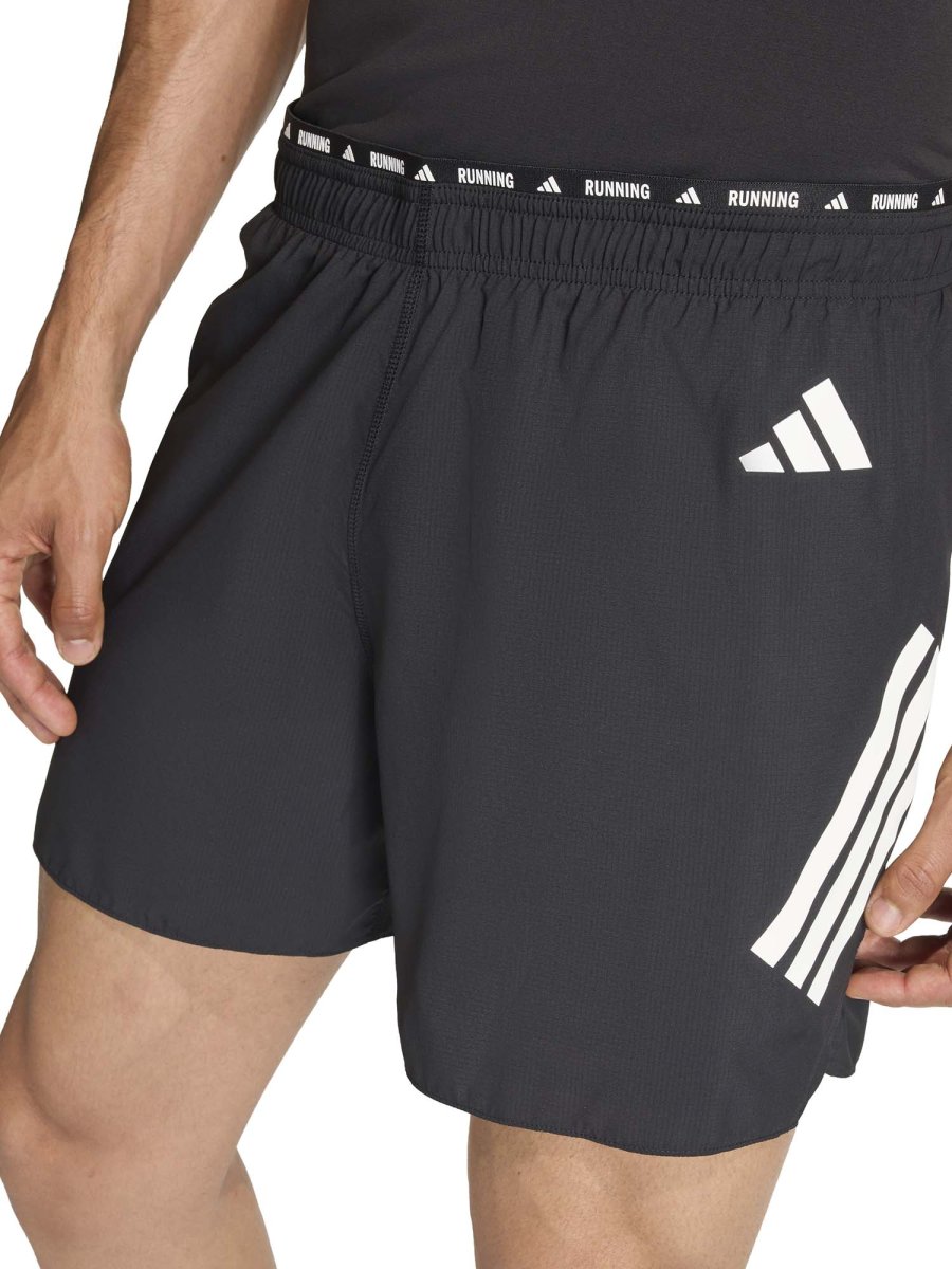 SHORT RUNNING NERO ADIDAS DA UOMO - immagine 5