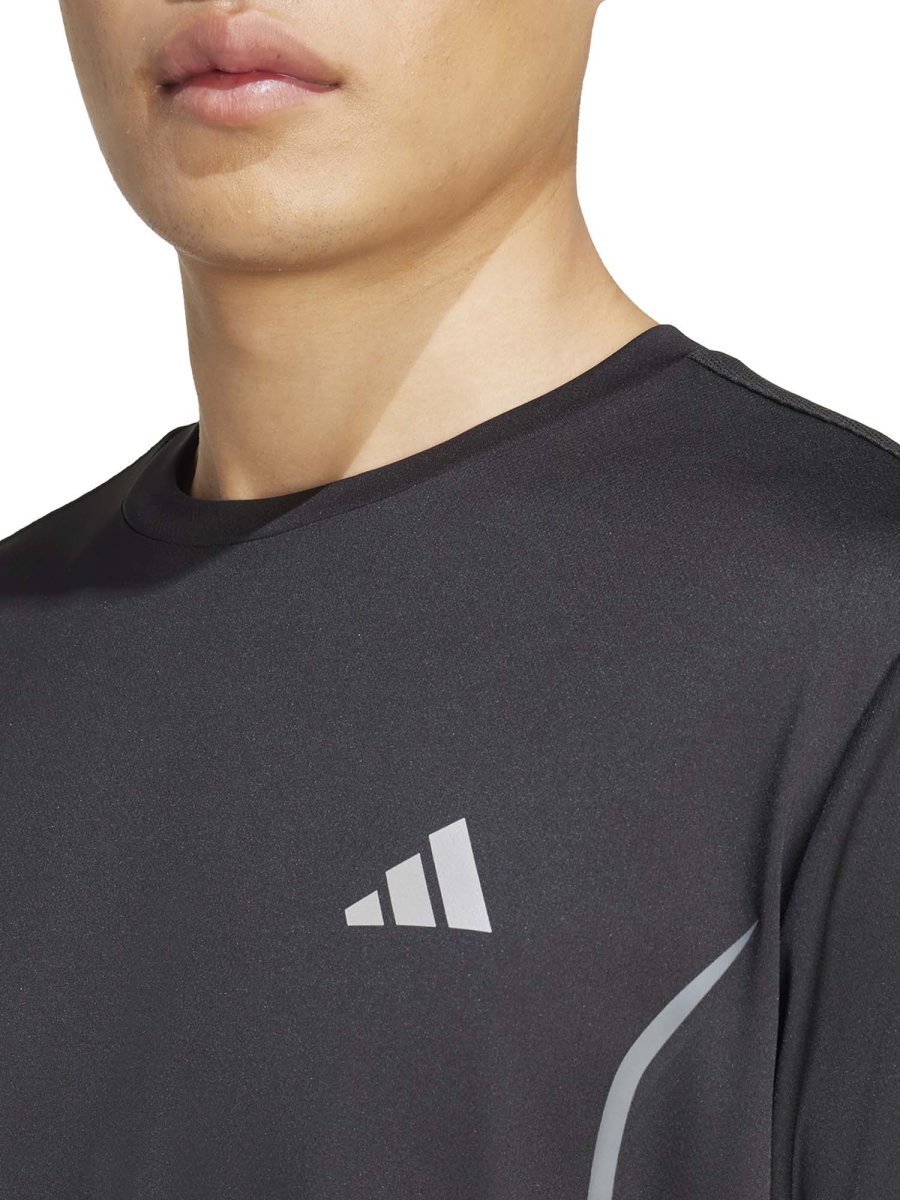 T-SHIRT TRAINING TECNICO ADIDAS DA UOMO NERO - immagine 5