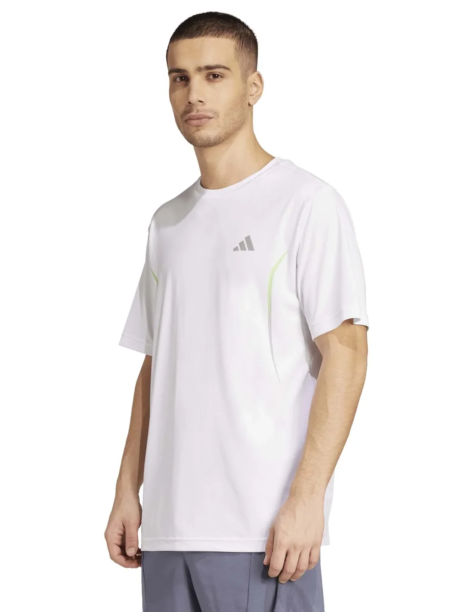 T-SHIRT TECNICA CLIMACOOL ADIDAS DA UOMO BIANCO - immagine 2