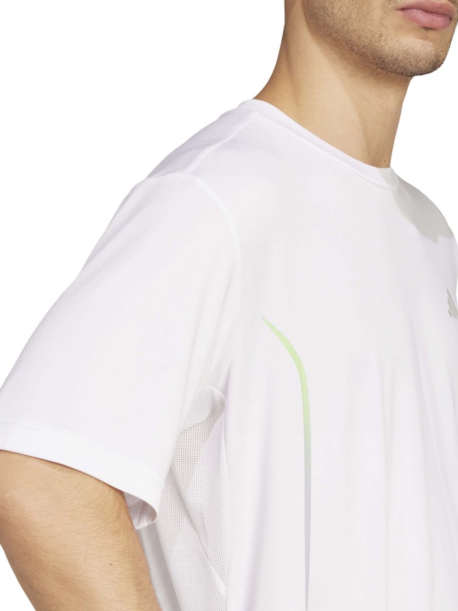 T-SHIRT TECNICA CLIMACOOL ADIDAS DA UOMO BIANCO - immagine 6