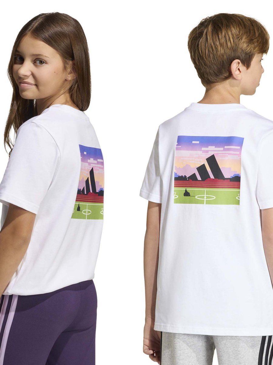 T-SHIRT BIANCA ADIDAS GRAPHIC JUNIOR UNISEX - immagine 4