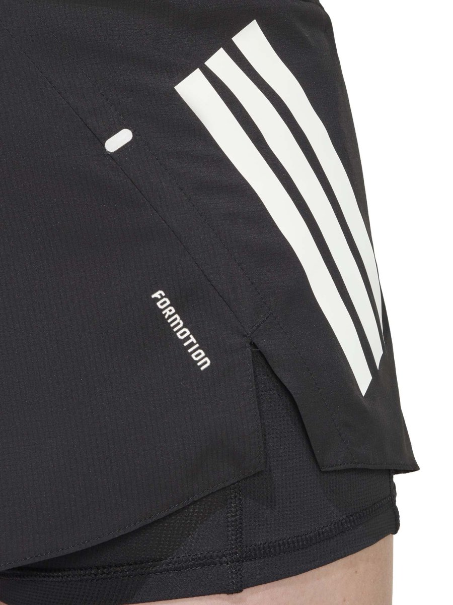 SHORT RUNNING NERO ADIDAS DA DONNA - immagine 6