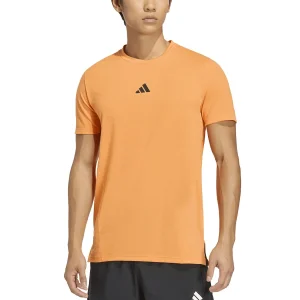 T-SHIRT TRAINING WORKOUT ADIDAS DA UOMO ARANCIONE
