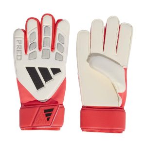 GUANTO DA PORTIERE BIANCO-ROSSO ADIDAS PREDATOR DA UOMO