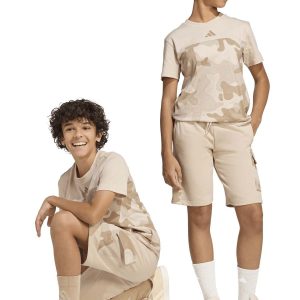 SHORT BEIGE ADIDAS CON TASCA CARGO JUNIOR UNISEX