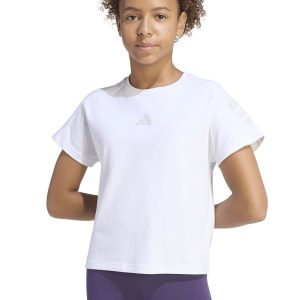 T-SHIRT FUTURE ICON ADIDAS DA BAMBINA BIANCO