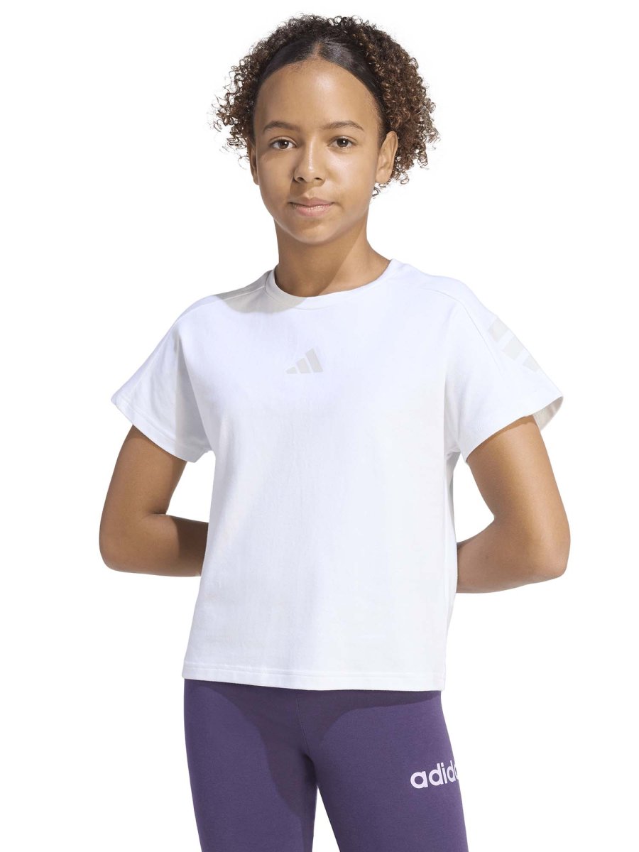 T-SHIRT FUTURE ICON ADIDAS DA BAMBINA BIANCO - immagine 2