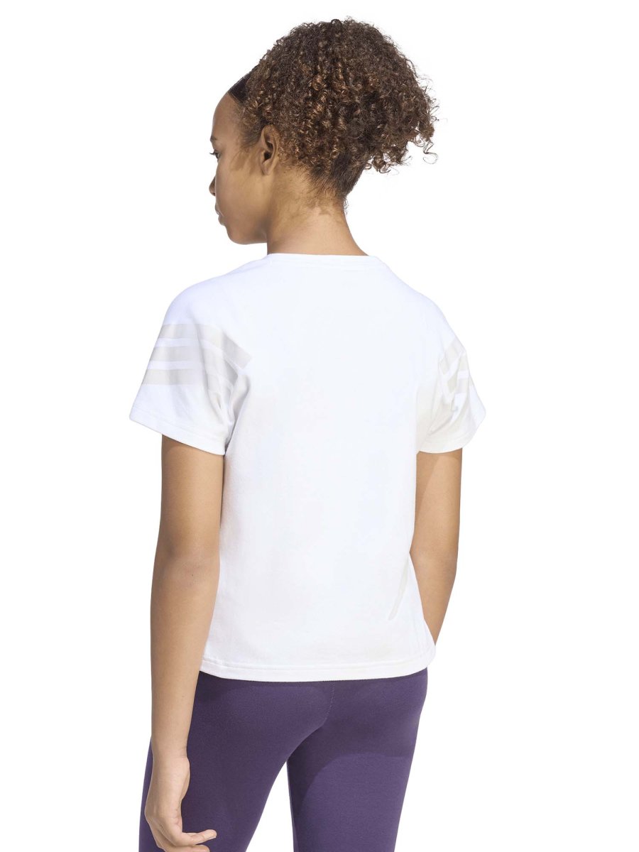 T-SHIRT FUTURE ICON ADIDAS DA BAMBINA BIANCO - immagine 4