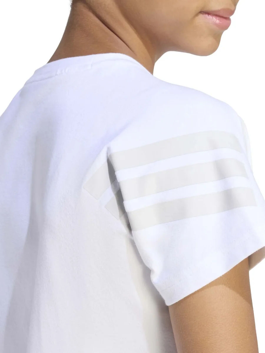T-SHIRT FUTURE ICON ADIDAS DA BAMBINA BIANCO - immagine 5