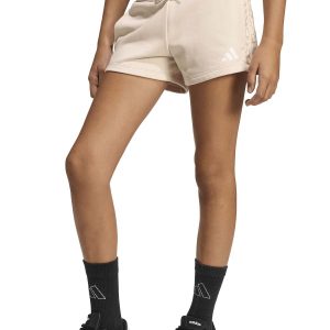 SHORT BEIGE ADIDAS 3STRIPES ANIMALIER DA BAMBINA
