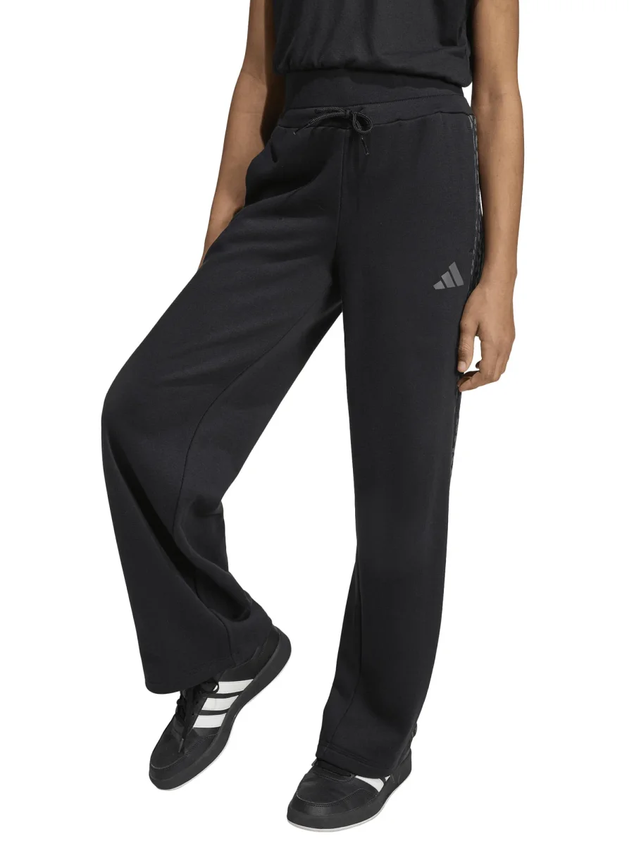 PANTALONE 3-STRIPES LEOPARDATO ADIDAS DA BAMBINA NERO - immagine 2