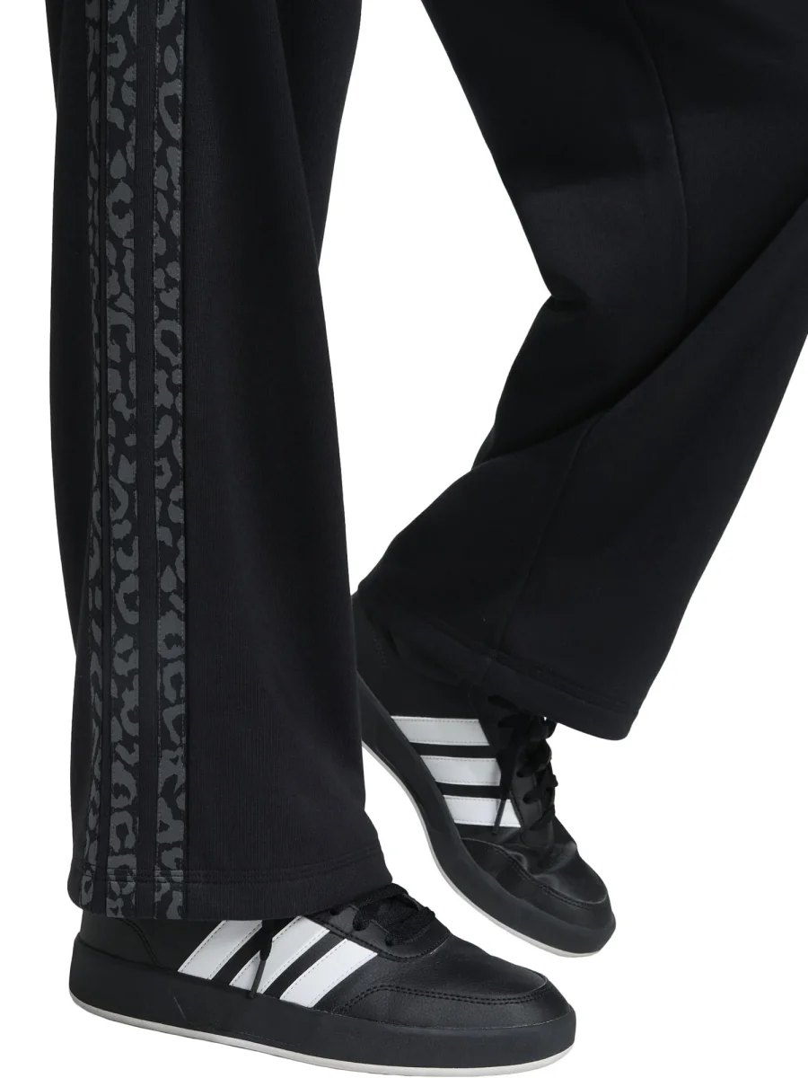 PANTALONE 3-STRIPES LEOPARDATO ADIDAS DA BAMBINA NERO - immagine 6