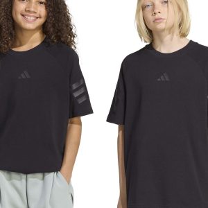 T-SHIRT NERA ADIDAS 3STRIPES JUNIO UNISEX