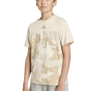 T-SHIRT GRAPHIC CAMOUFLAGE ADIDAS DA BAMBINO BEIGE