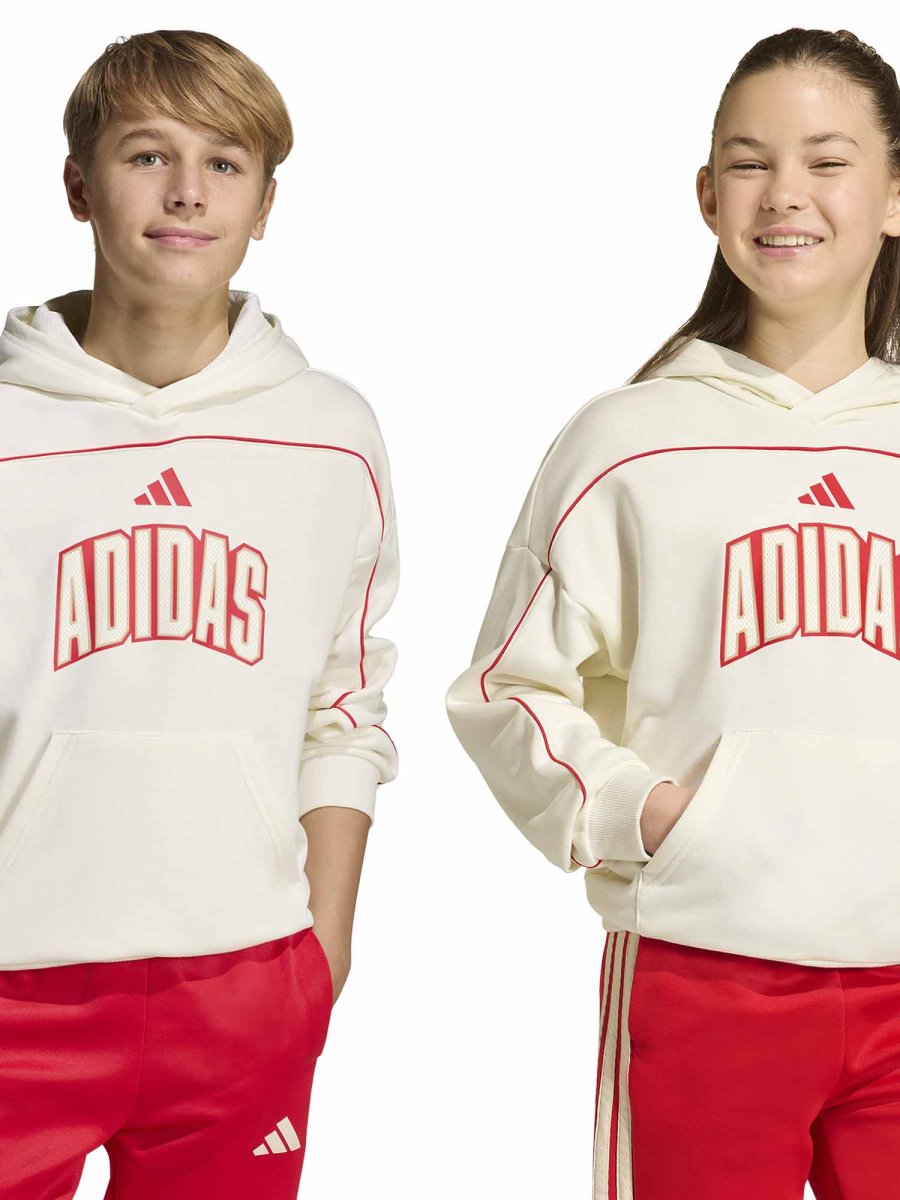 FELPA PANNA ADIDAS CON CAPPUCCIO JUNIOR UNISEX