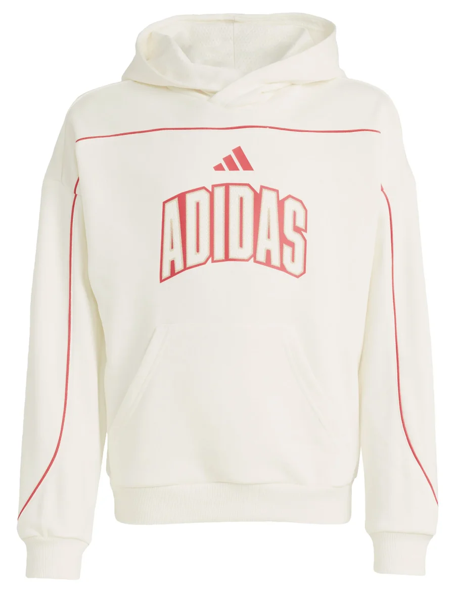 FELPA PANNA ADIDAS CON CAPPUCCIO JUNIOR UNISEX - immagine 3