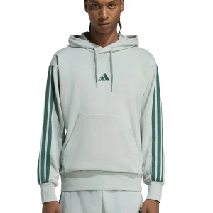 FELPA VERDE ADIDAS FULL-TOUCH 3STRIPES DA UOMO