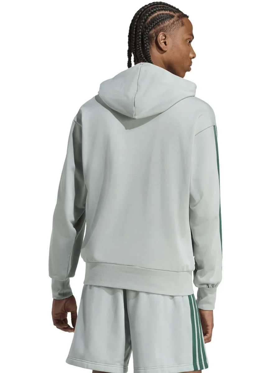 FELPA VERDE ADIDAS FULL-TOUCH 3STRIPES DA UOMO - immagine 4