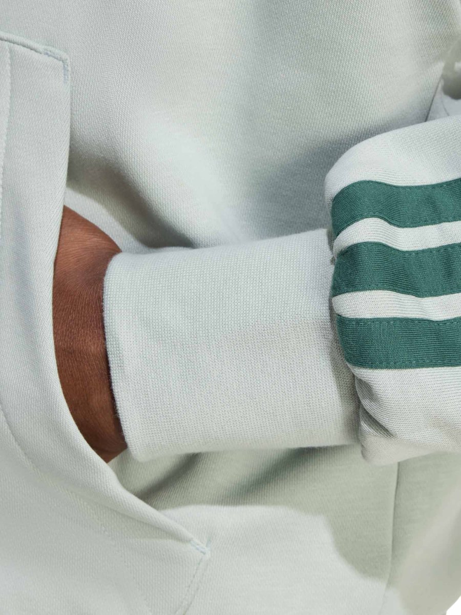 FELPA VERDE ADIDAS FULL-TOUCH 3STRIPES DA UOMO - immagine 5