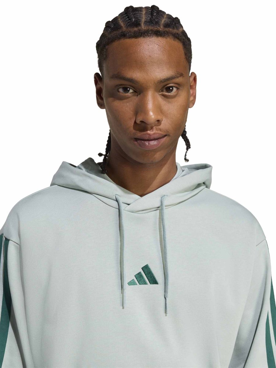 FELPA VERDE ADIDAS FULL-TOUCH 3STRIPES DA UOMO - immagine 6