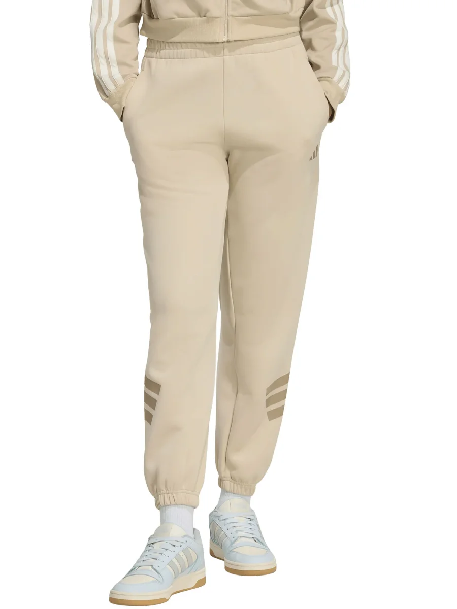 PANTALONE BEIGE ADIDAS FUTURE ICONS 3STRIPES DA DONNA - immagine 2