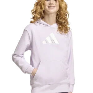 FELPA LILLA ADIDAS CON CAPPUCCIO DA BAMBINA