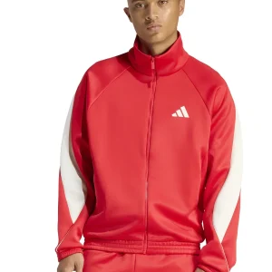 FELPA ROSSA ADIDAS DA ALLENAMENTO STADIUM DA UOMO