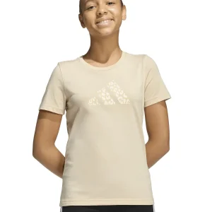 T-SHIRT JC ANIMAL ADIDAS DA BAMBINA BEIGE