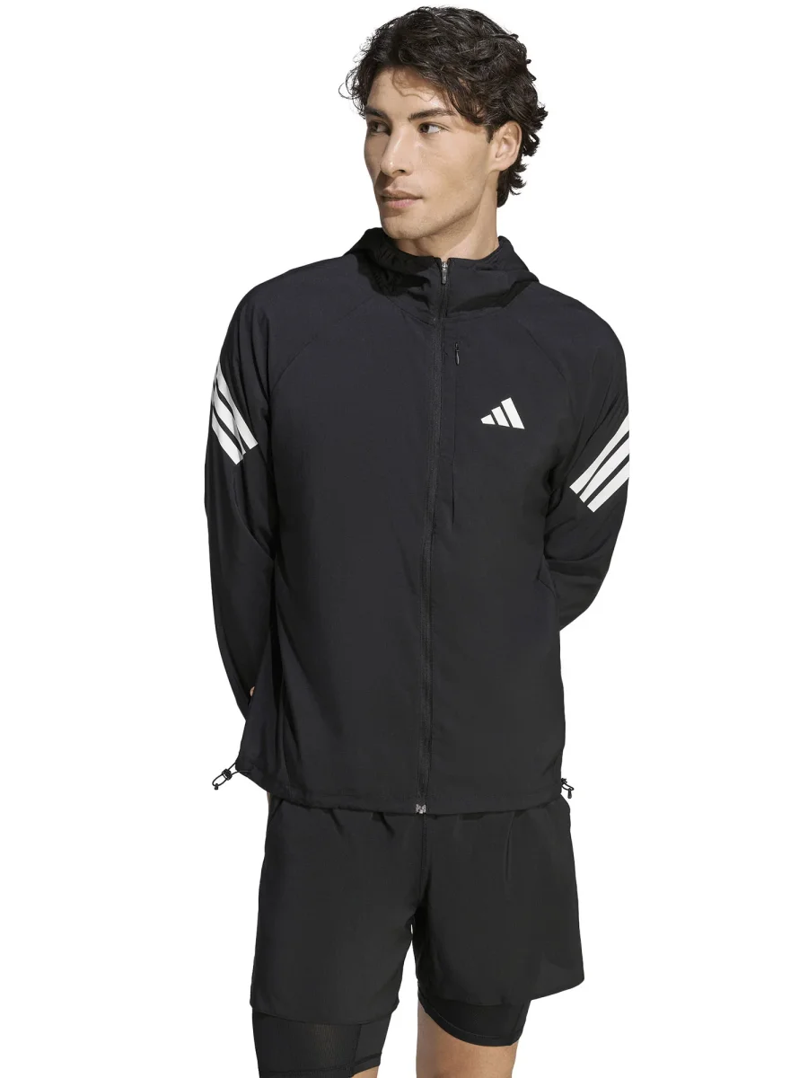 GIUBBINO RUNNING NERO ADIDAS DA UOMO