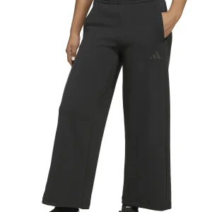 PANTALONE NERO ADIDAS FUTURE ICONS 3STRIPES A GAMBA LARGA DA BAMBINA