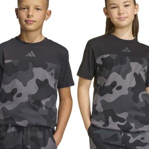 T-SHIRT GRAPHIC CAMOUFLAGE ADIDAS JUNIOR UNISEX NERO