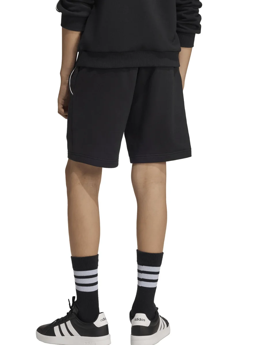 SHORT NERO ADIDAS CON LOGO JUNIOR UNISEX - immagine 4