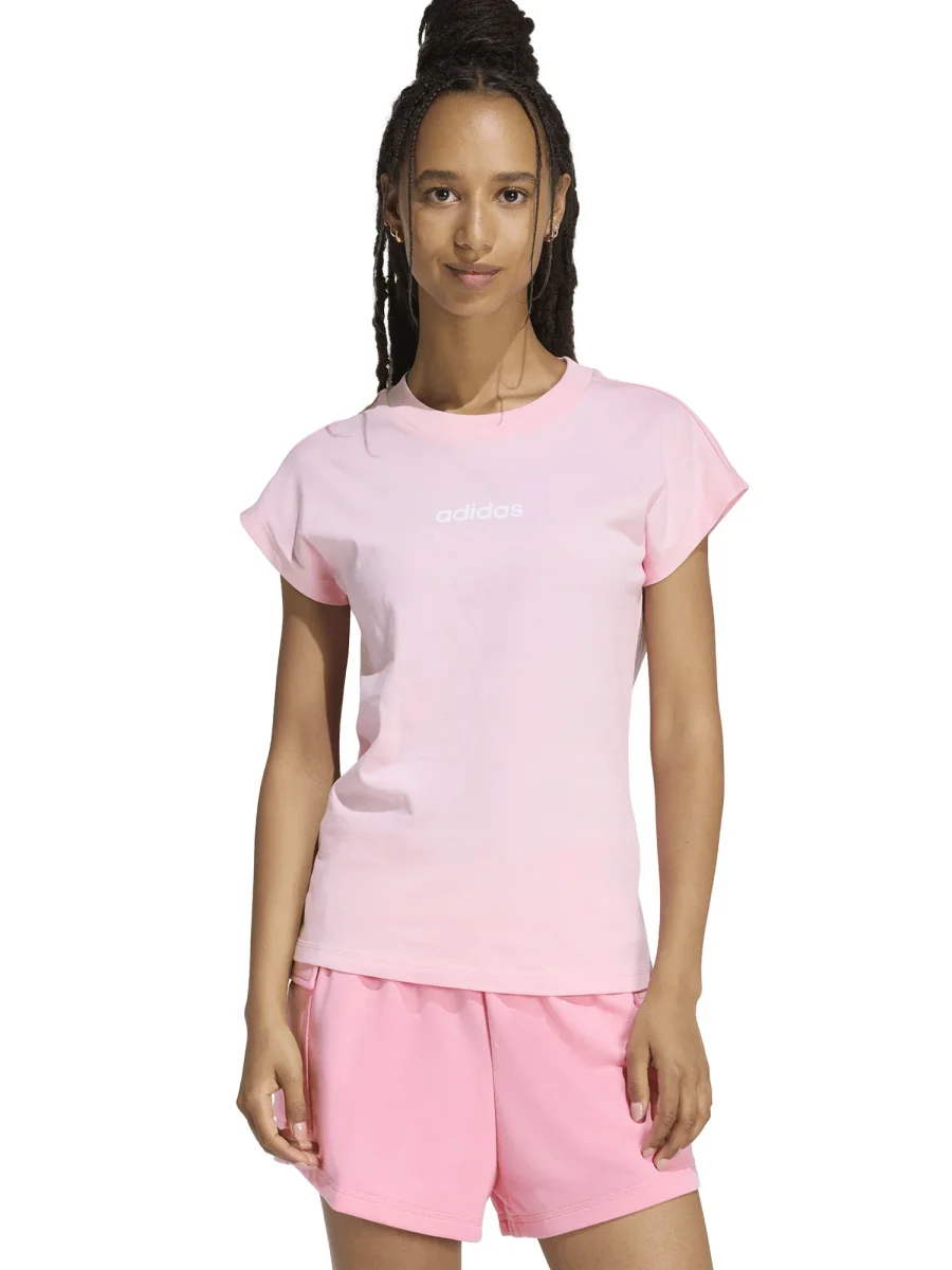 T-SHIRT ADIDAS DA DONNA ROSA - immagine 2
