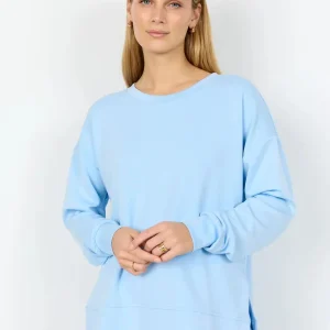 FELPA AZZURRA SOYA CONCEPT BASIC DA DONNA