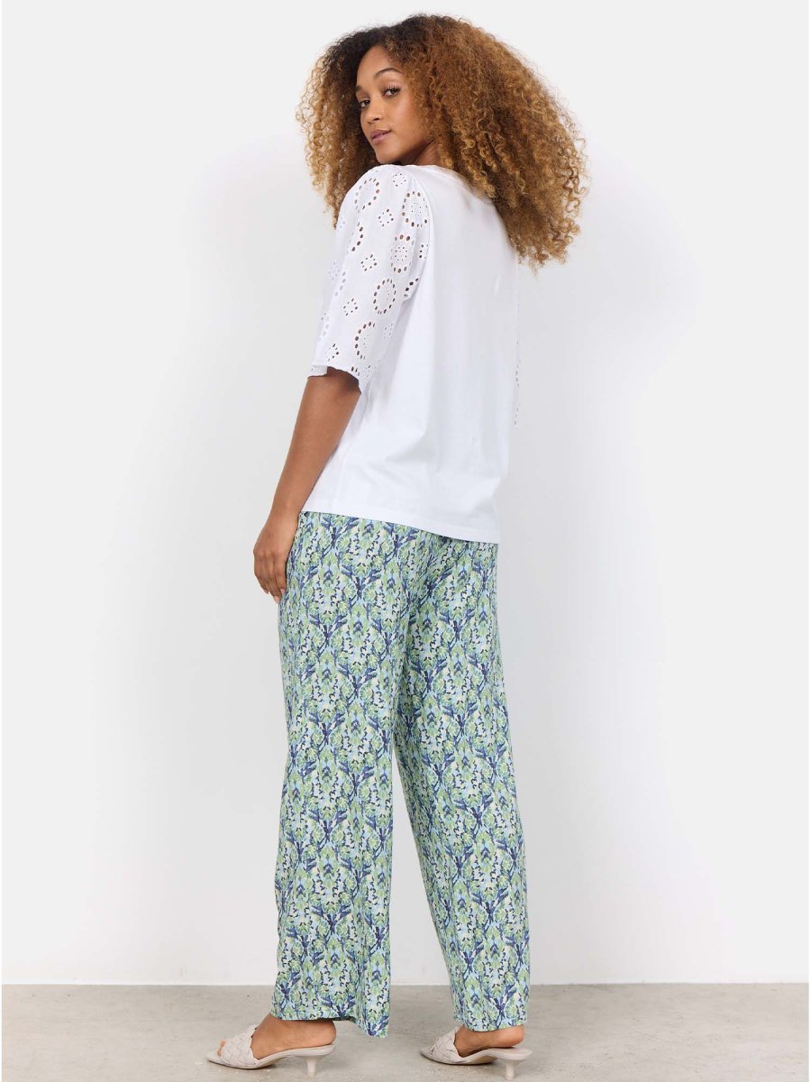 T-SHIRT BIANCA SOYA CONCEPT CON RICAMI DA DONNA - immagine 4