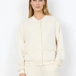 FELPA PANNA SOYA CONCEPT CON BOTTONI DA DONNA