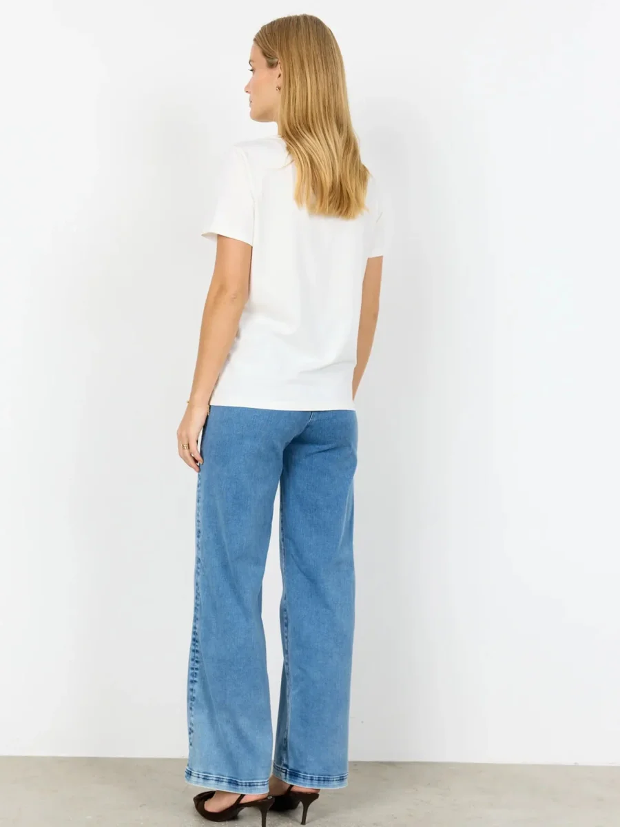 T-SHIRT PANNA-NERO SOYA CONCEPT DA DONNA - immagine 4