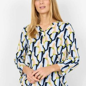 BLOUSA BLU MULTICOLOR SOYA CONCEPT COLLO A V DA DONNA